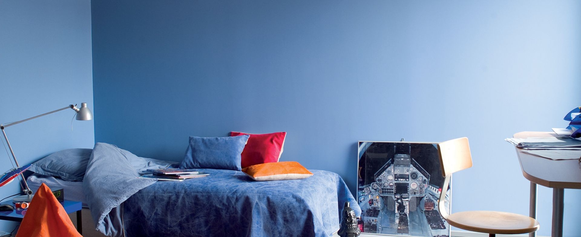 dormitorio juvenil azul
